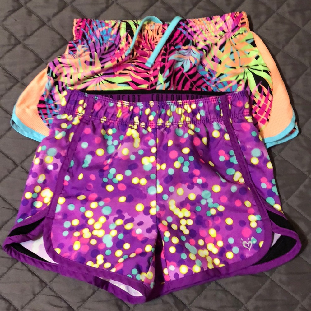Girl’s Shorts 2 Pair - Justice size 6 & Xersion